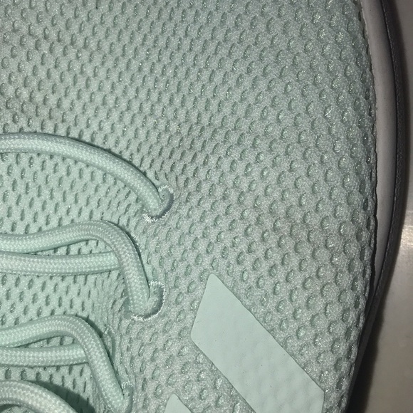 adidas Court Adapt Women Casual Athletic Shoes Size 11 Color Mint Green & White - Picture 6 of 7